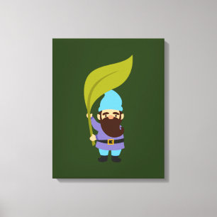 Cute tuingnomen leuk canvas afdruk