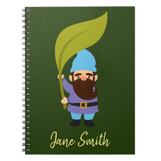 Cute tuingnomen leuk notitieboek (Voorkant)