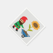 Cute tuingnomen leuk servet (Hoek)