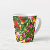 Cute tulip patroon latte mok (Rechterhoek)