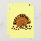 Cute Turkey Briefkaart (Voorkant / Achterkant)