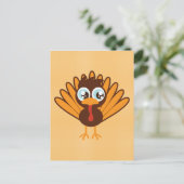 Cute Turkey Briefkaart (Staand voorkant)