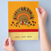 Cute Turkey Flyer (Hand)