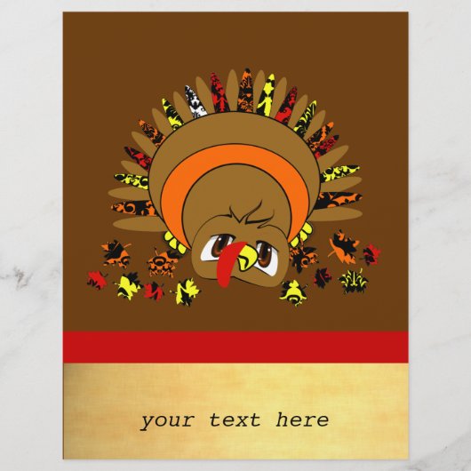 Cute Turkey Flyer (Voorkant)