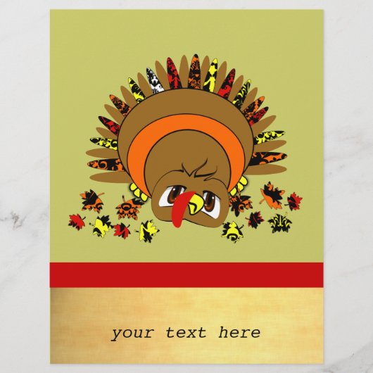 Cute Turkey Flyer (Voorkant)