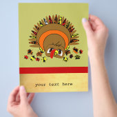 Cute Turkey Flyer (Hand)
