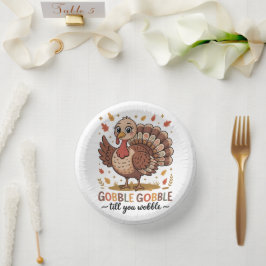 Cute Turkey & Funny Thanksgiving Vibes Papieren Kommen