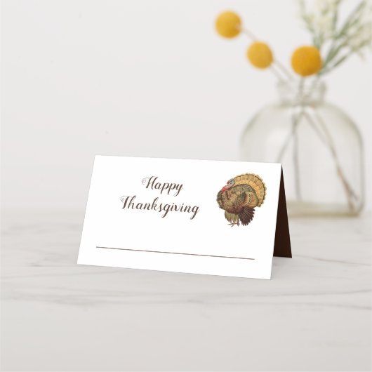 Cute Turkey Happy Thanksgiving (Voorkant)