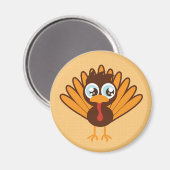 Cute Turkey Magneet (Voorkant / Achterkant)