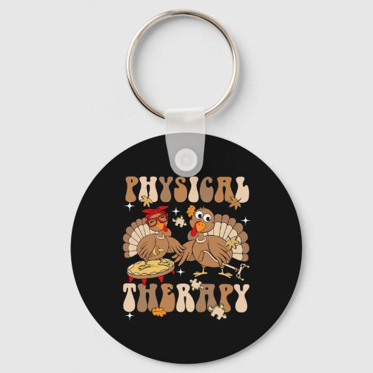 Cute Turkey Physical Therapy Pt Pta Fall Autumn Th Sleutelhanger (Voorkant)