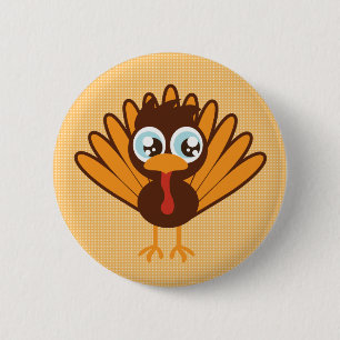 Cute Turkey Ronde Button 5,7 Cm