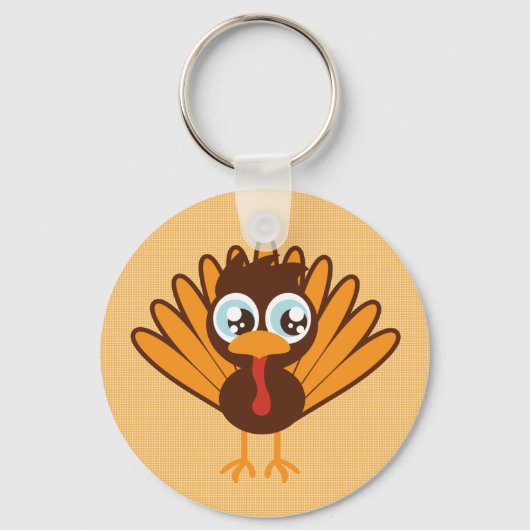 Cute Turkey Sleutelhanger (Voorkant)