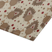 Cute Turkey Thanksgiving Snijplank (Hoek)