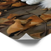 Cute turque Angora Cat Art Imprimer Poster (Coin)