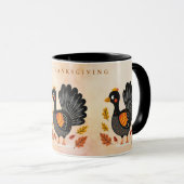 Cute Turquie Bon thanksgiving Mug (Devant droit)