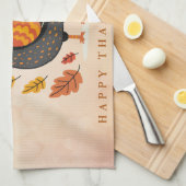 Cute Turquie Bon thanksgiving serviette de cuisine (Quart Plié)