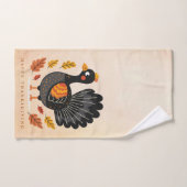 Cute Turquie Bon thanksgiving serviette main (Serviette à main)