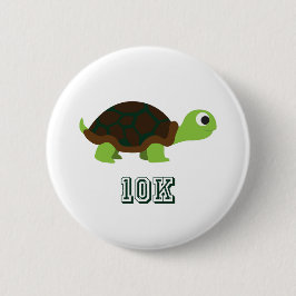 Cute Turtle 10K Ronde Button 5,7 Cm
