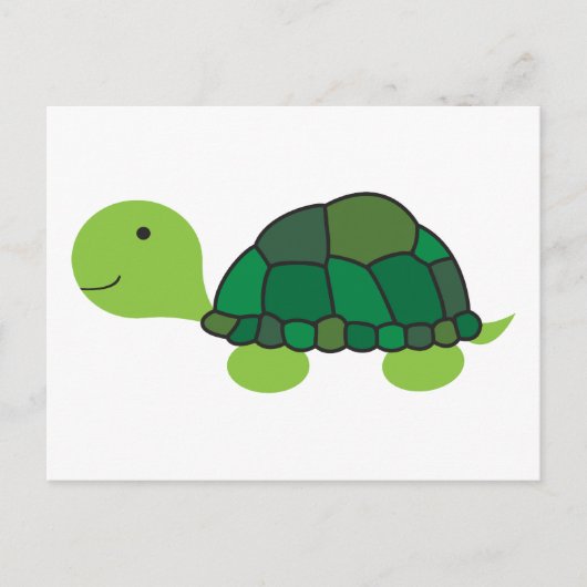 Cute Turtle Briefkaart (Voorkant)