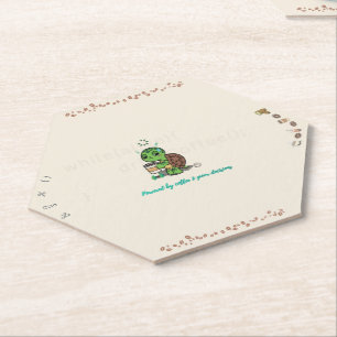 Cute Turtle Coffee Onderzetter Zeshoekige Onderz