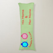 Cute Turtle Couple Lichaamskussen (Voorkant Verticaal)