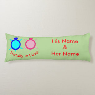 Cute Turtle Couple Lichaamskussen