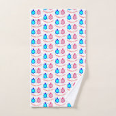 Cute Turtle Couple Patterned Bad Handdoek (Handdoek)