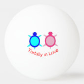Cute Turtle Couple Pingpongballen (Achterkant)