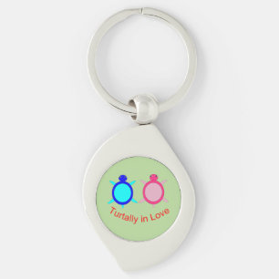 Cute Turtle Couple Sleutelhanger