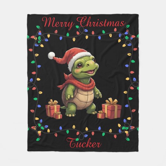Cute Turtle Fleece Blanket Deken (Voorkant)