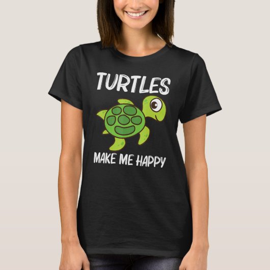 Cute Turtle For Men Women Sea Turtle Reptile Anima T-shirt (Voorkant)