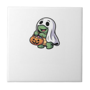 Cute Turtle Ghost Costume � Schattig Halloween Tri Tegeltje