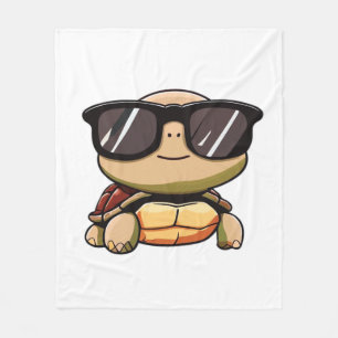 Cute Turtle Halloween 2023 zonnebril Kostuum Over Fleece Deken