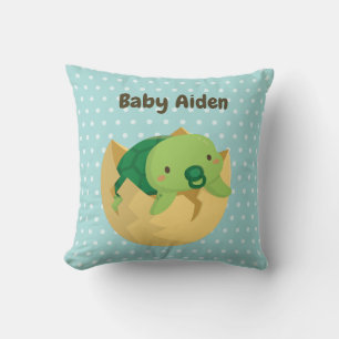 Cute Turtle Just Hatched Nursery Room Decor Pillow Kussen