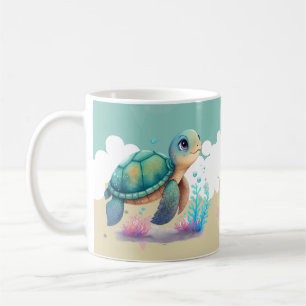 Cute Turtle Kids Naam Koffiemok