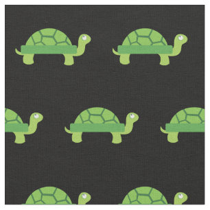 Cute Turtle Kind Baby Nursery Black Tortoise Stof