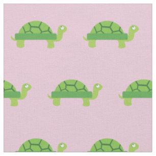 Cute Turtle Kind Baby Nursery Light Pink Tortoise Stof