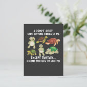 Cute Turtle Lover Zee Ocean Turtles Enthusiast Briefkaart (Staand voorkant)