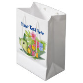 Cute Turtle Medium Cadeauzakje (Voorkant Gekanteld)