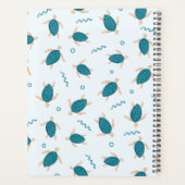Cute Turtle Pattern, Wilddieren Planner (Achterkant)