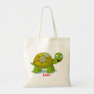 Cute Turtle Personalized Girl Tote Bag