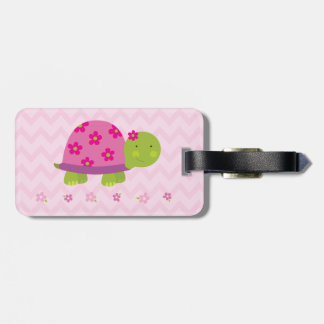 Cute Turtle Pink Luggage Tap - Persoonlijk Bagagelabel