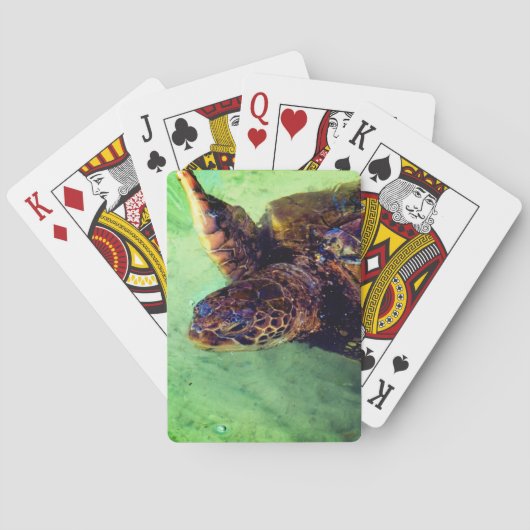 Cute Turtle Pokerkaarten (Achterkant)