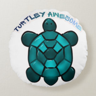 Cute Turtle Puns Grappig Dieren Cadeau Rond Kussen