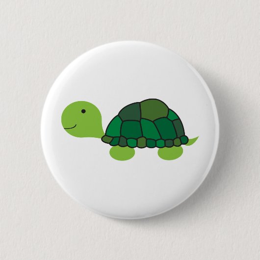 Cute Turtle Ronde Button 5,7 Cm (Voorkant)