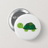 Cute Turtle Ronde Button 5,7 Cm (Voorkant /achterkant)