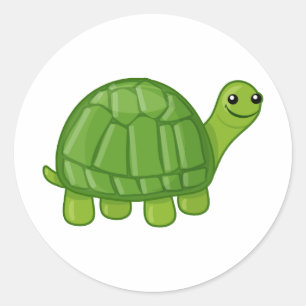 Cute Turtle Ronde Sticker
