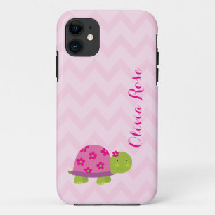 Cute Turtle roze Personalized Iphone5 hoesje