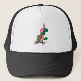 Cute Turtle Runner in PInk Trucker Pet