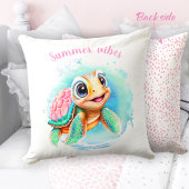 Cute Turtle Summer Personalized Kussen